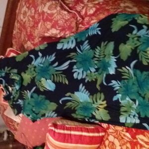 Tropical Leaf Print Dress